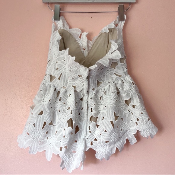 Stone Cold Fox Texas Tube Lace Peplum Top - Picture 3 of 4